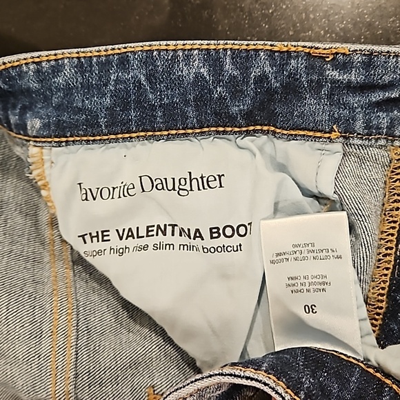 💕FAVORITE DAUGHTER💕 The Valentina Bootcut Jeans ~ Montecito Blue 30 NWOT - Picture 12 of 15